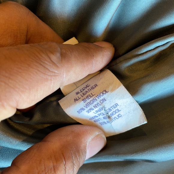 Baseball leather and wool jacket - Picture 6 of 7